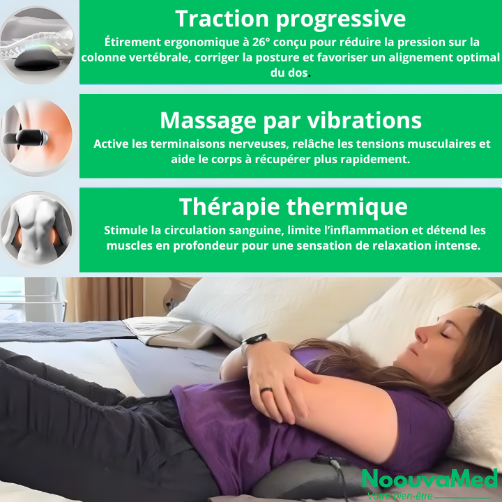 Masseur de dos LombaMed™ 3 en 1